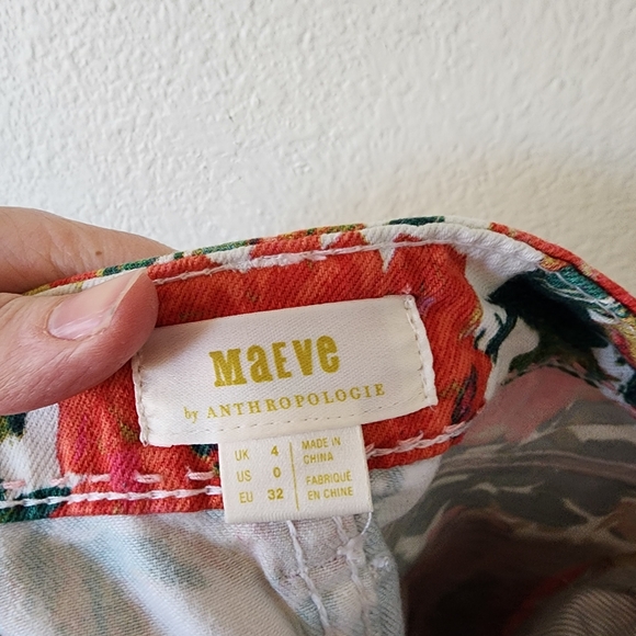 Anthropologie Maeve Floral Pencil Skirt 0 - Picture 5 of 6